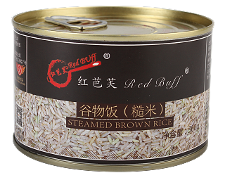 红芭芙糙米粗粮罐头